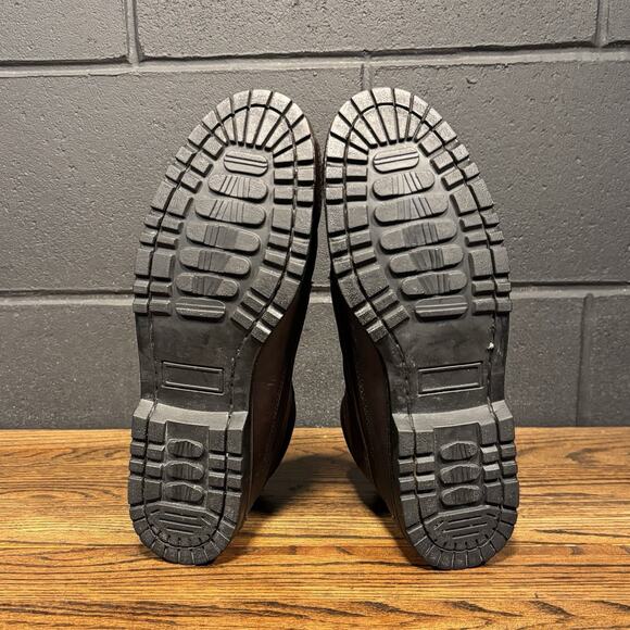 Vintage Browns Landing Brown Leather Moc Toe Lace Up Boots Women’s 8.5 D - Picture 8 of 8